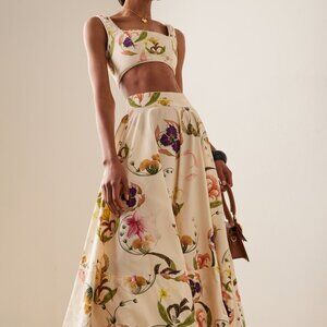 Agua by Agua Bendita Bergamota Cotton Maxi Skirt